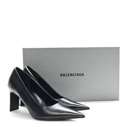 Balenciaga Calfskin Blade Knife Pumps 37 Black 10 of 10