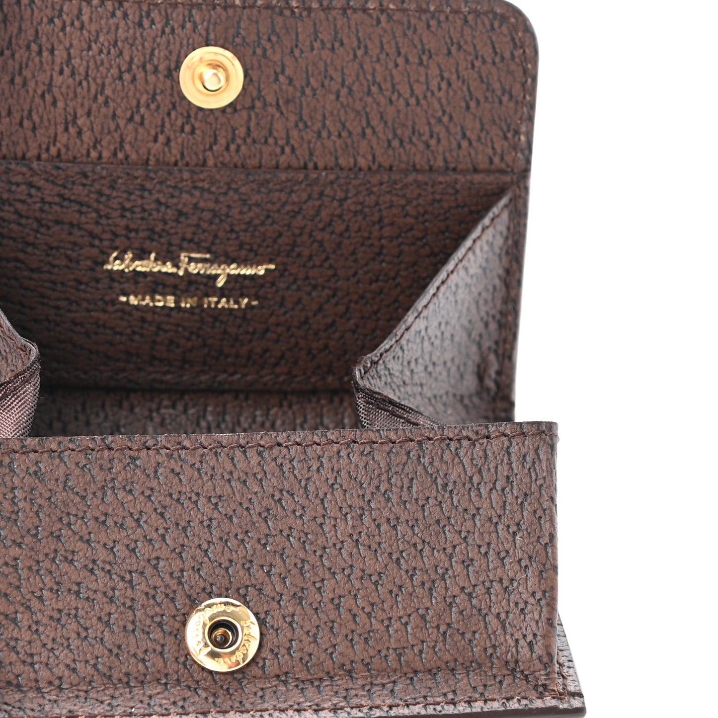 Pigskin Gancini Coin Case Brown