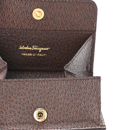 Salvatore Ferragamo Pigskin Gancini Coin Case Brown 5 of 6