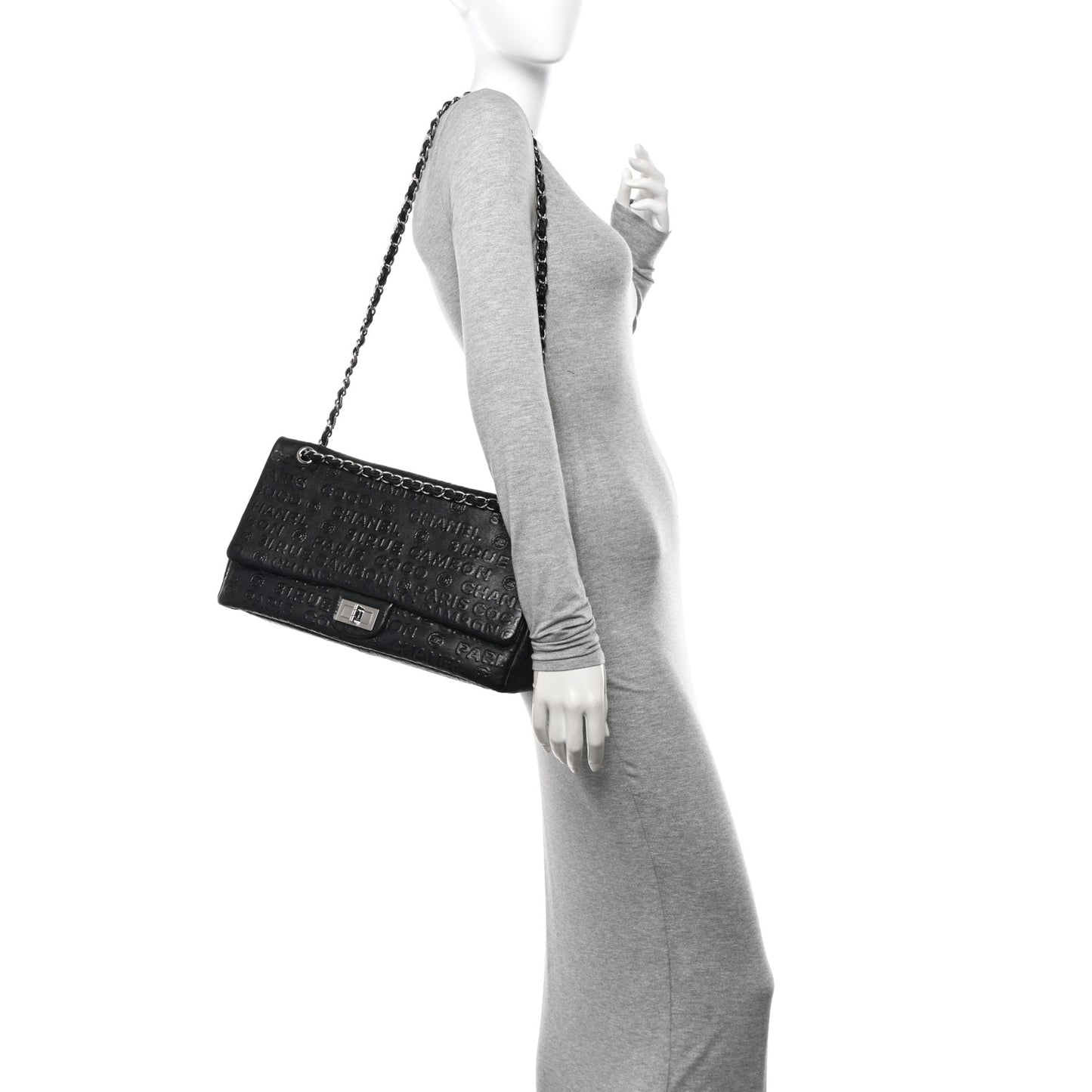 Calfskin Unlimited Jumbo Double Flap Black