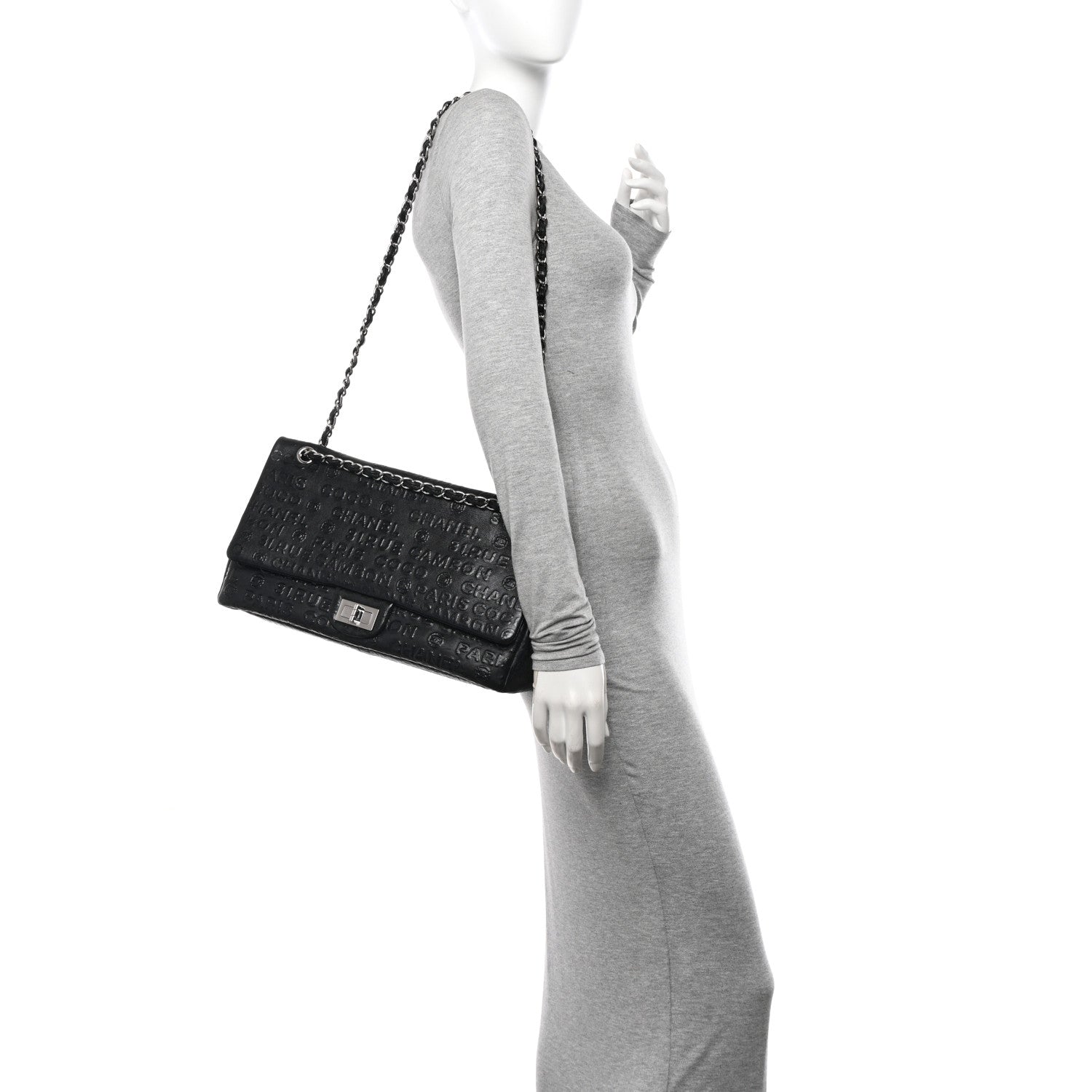 Chanel Calfskin Unlimited Jumbo Double Flap Black 2 of 10