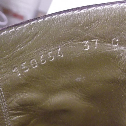 Gucci Leather Knee High Boots 37 Chocolate 8 of 9