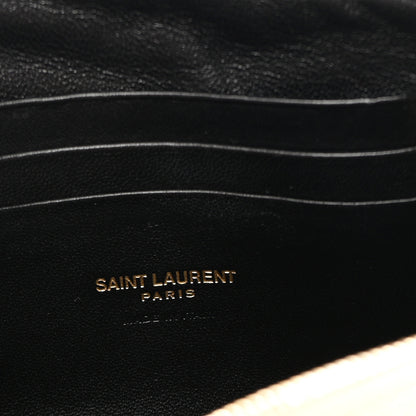 Saint Laurent Grain De Poudre Matelasse Monogram Mini Lou Camera Bag Dark Beige 6 of 10
