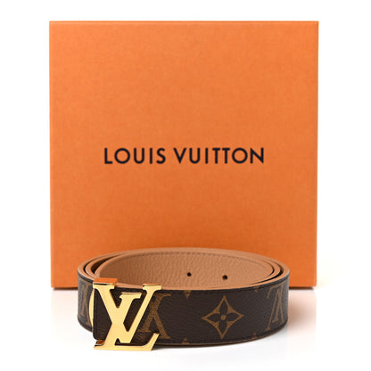 Louis Vuitton Monogram Calfskin 30mm LV Initiales Reversible Belt 85 34 Arizona 5 of 5