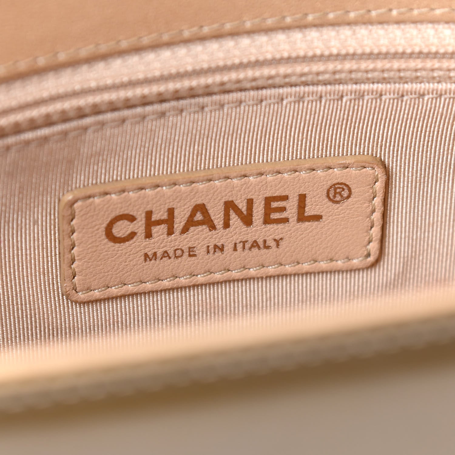 Chanel Metallic Patent Diagonal Quilted Flap Gold 5 of 9
