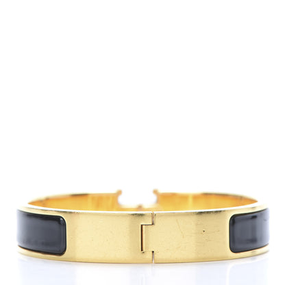 Hermes Enamel Narrow Clic Clac H Bracelet PM Black 3 of 5