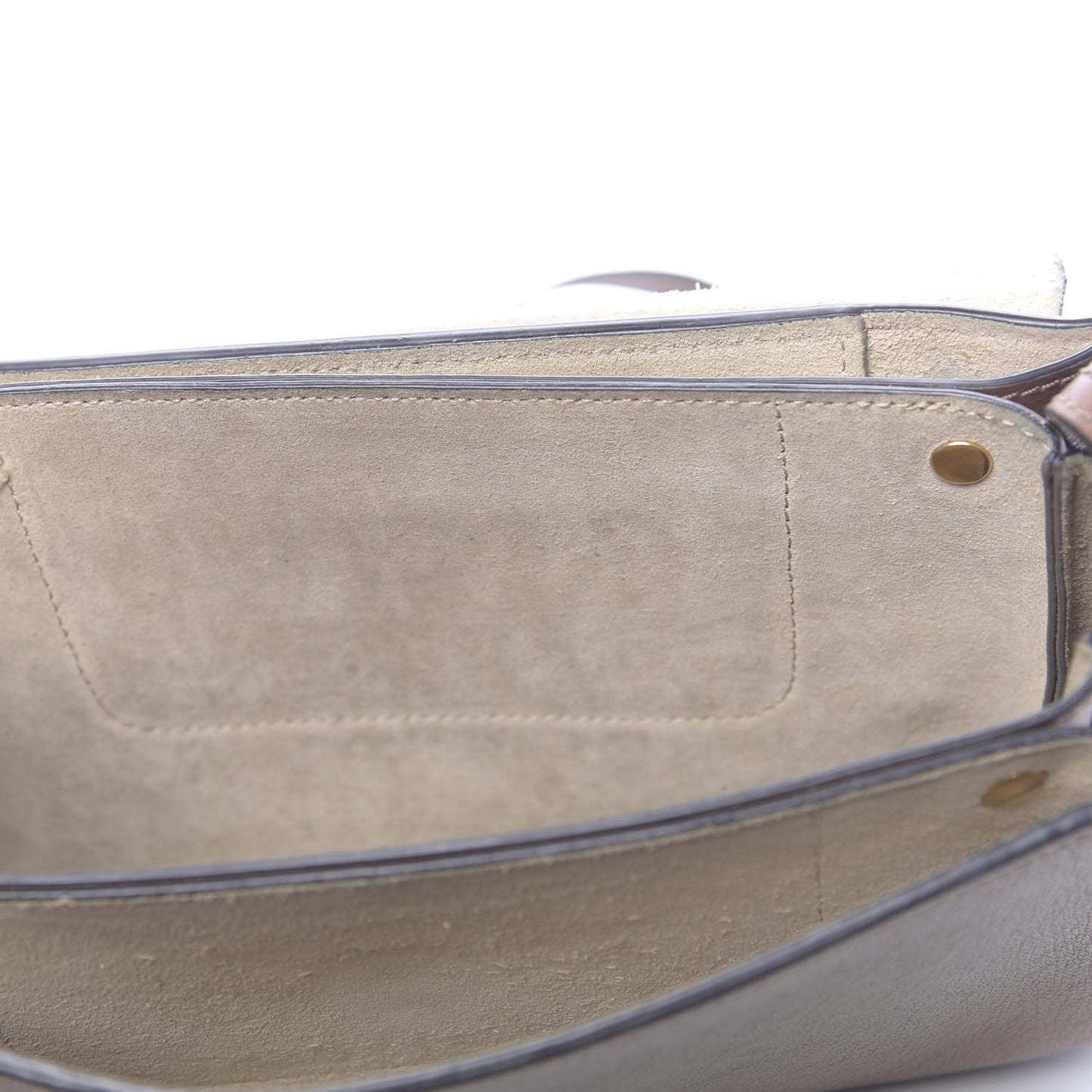 Goatskin Small Faye Shoulder Bag Woody Khaki