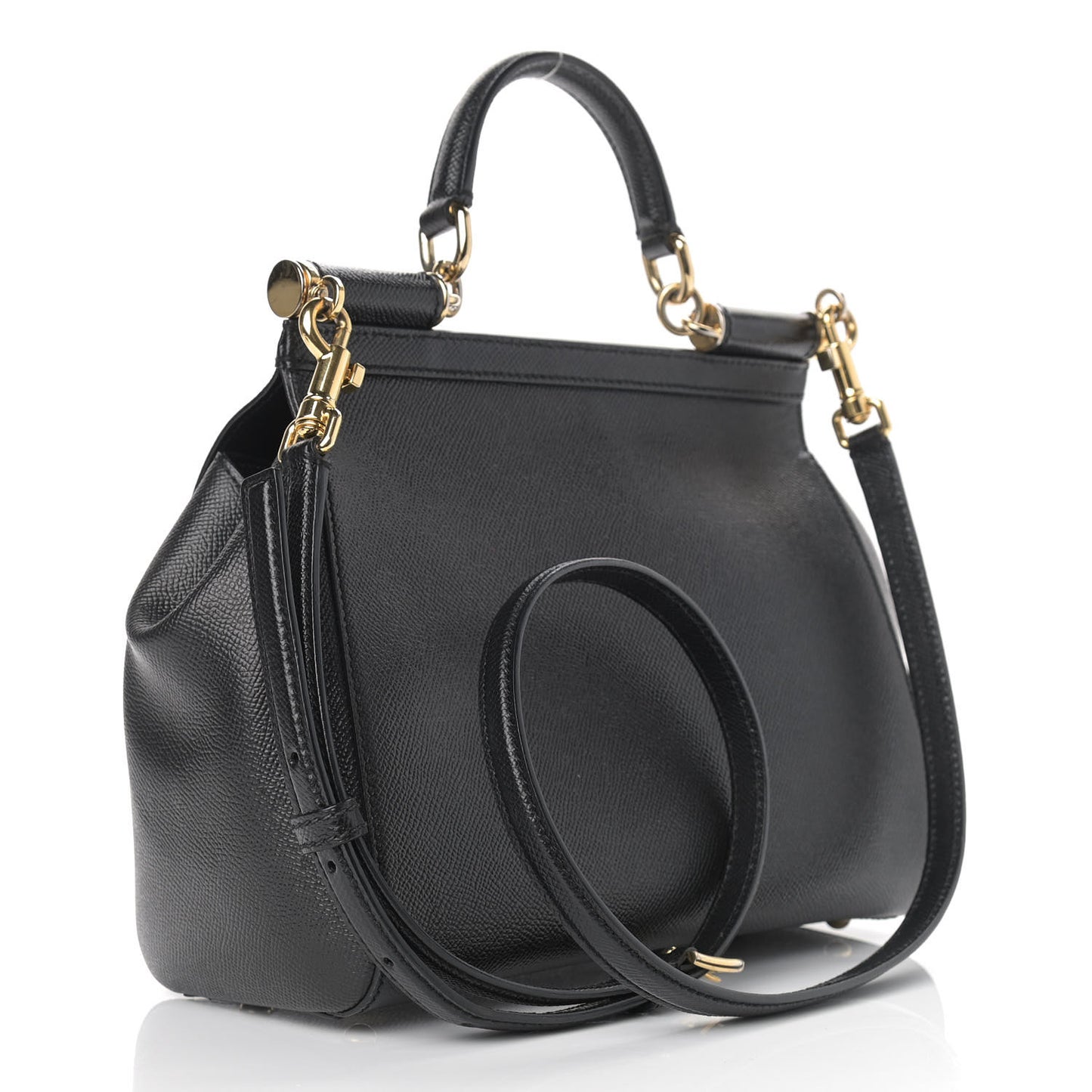 Dauphine Medium Miss Sicily Satchel Black