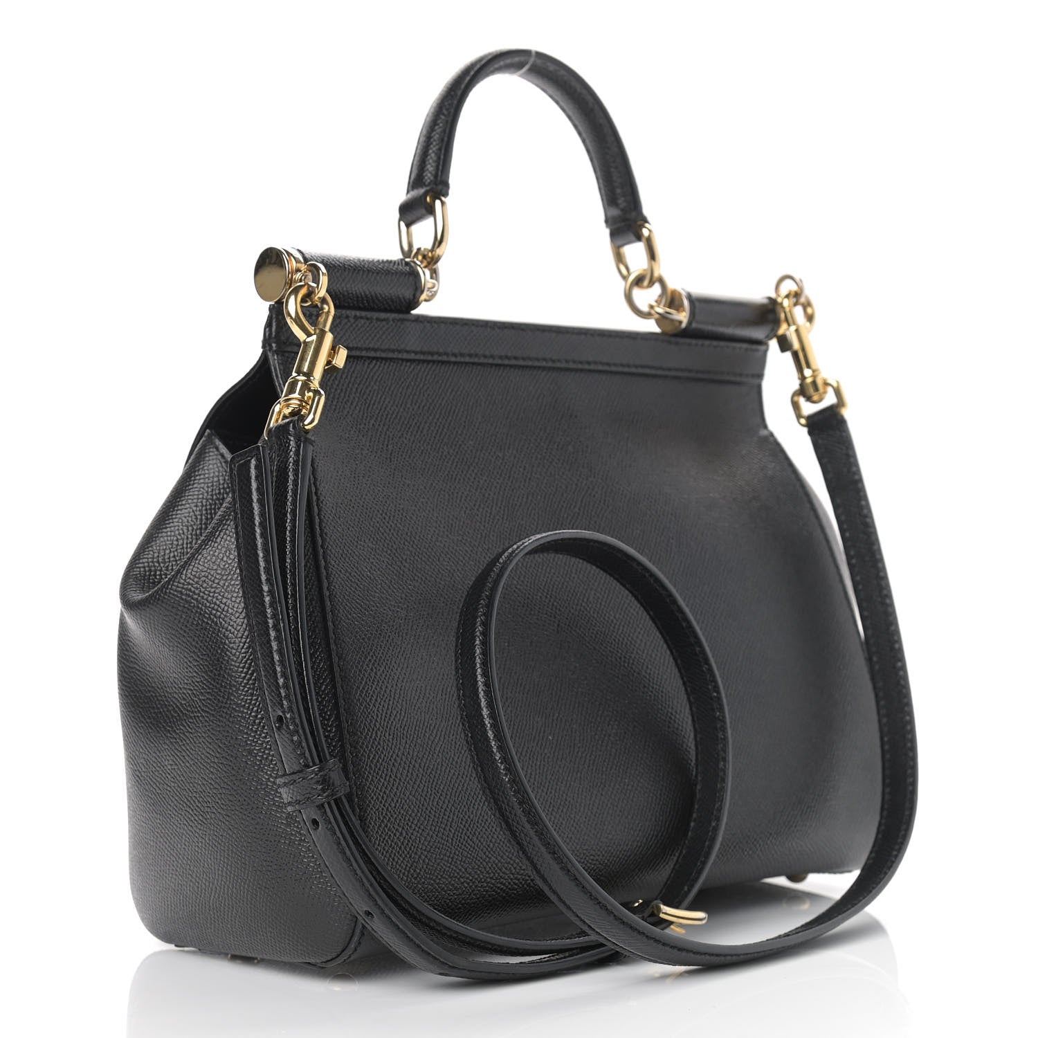 Dolce & Gabbana Dauphine Medium Miss Sicily Satchel Black 3 of 9