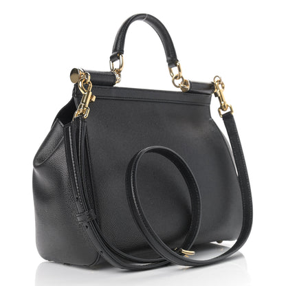 Dolce & Gabbana Dauphine Medium Miss Sicily Satchel Black 3 of 9