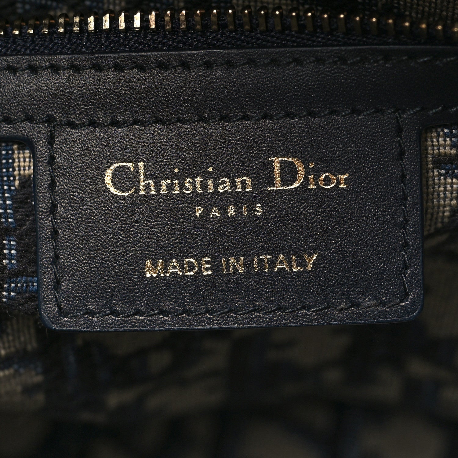 Christian Dior Wicker Oblique Basket Bag Blue 6 of 10