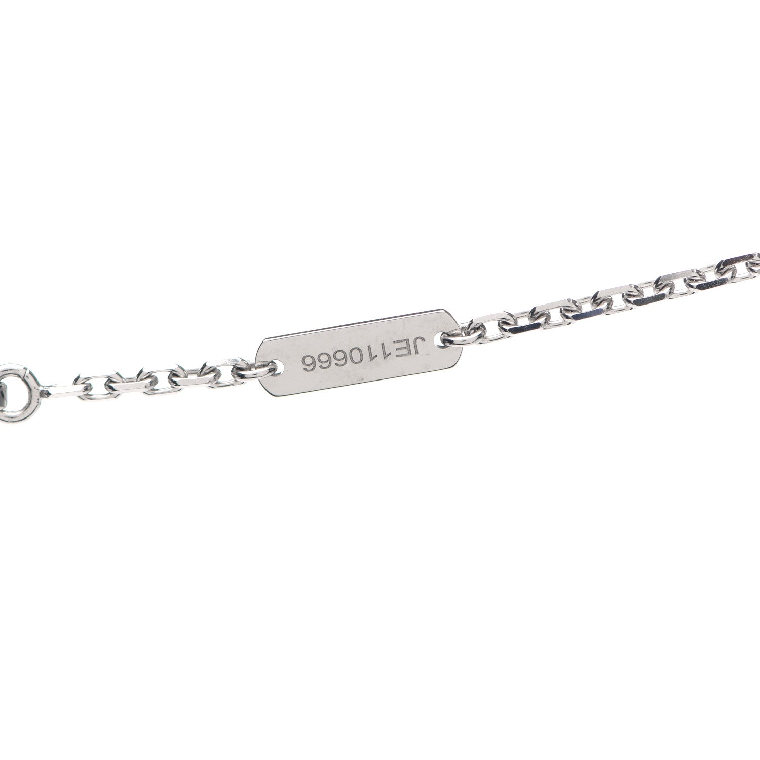 Van Cleef & Arpels 18K White Gold Mother of Pearl Magic Alhambra Pendant Necklace 5 of 6