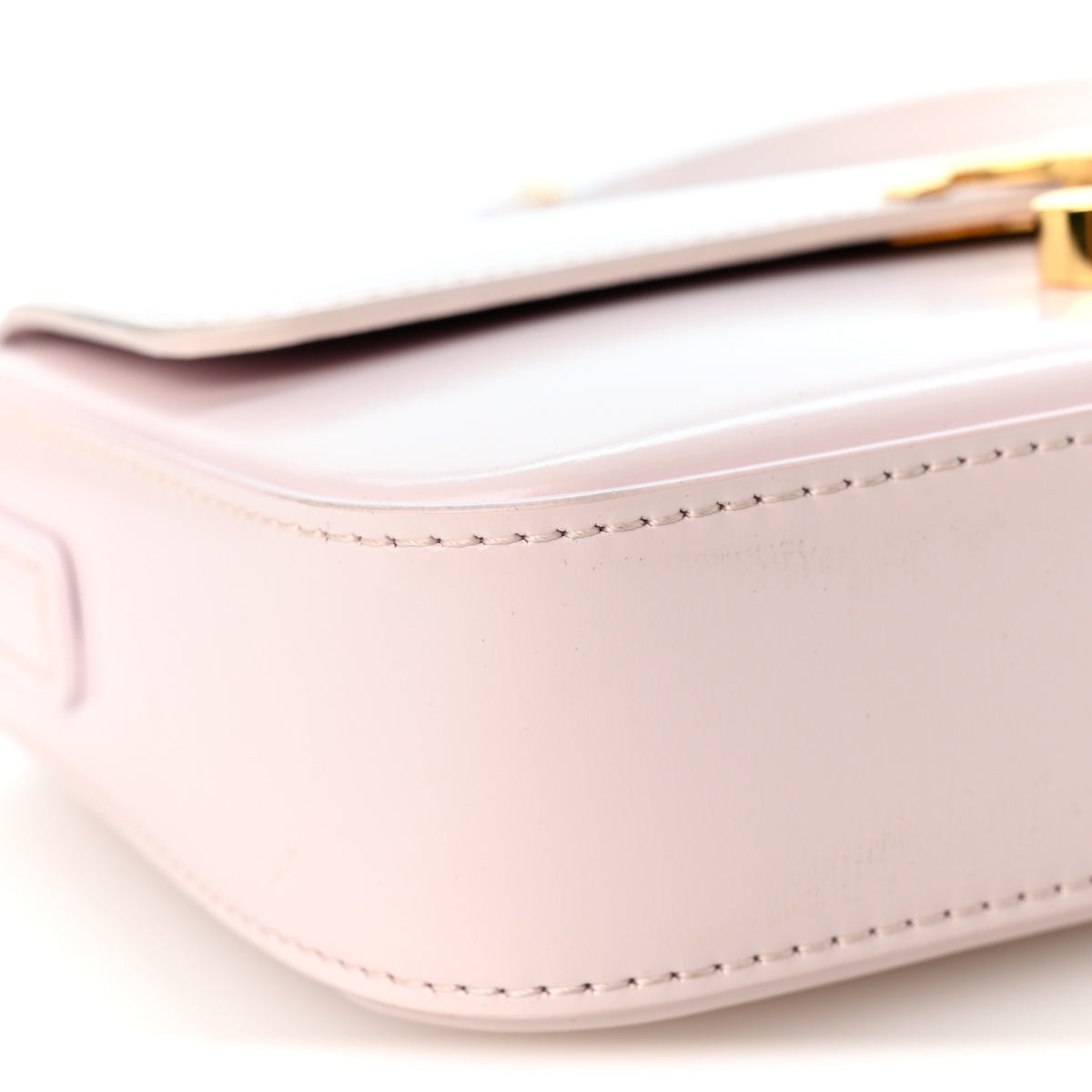 Shiny Calfskin Triomphe Shoulder Bag Peony