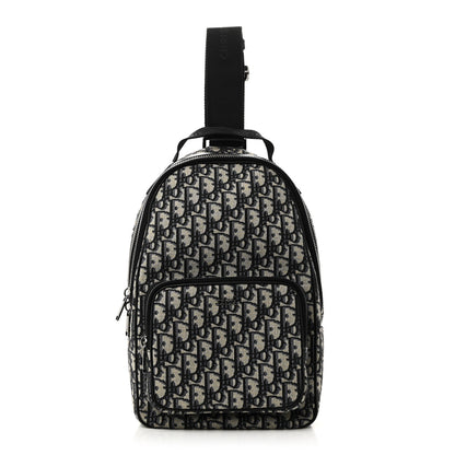 Christian Dior Oblique Mini Rider Backpack Black 1 of 10