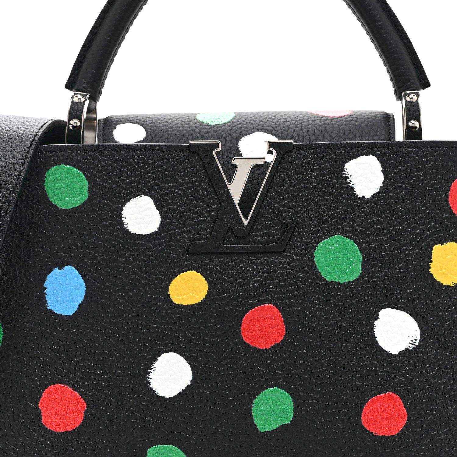 Louis Vuitton LV X YK Taurillon Capucine MM Black 8 of 10