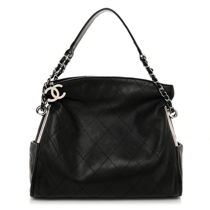 Chanel Lambskin Stitched Medium Ultimate Soft Tote Black 1 of 11