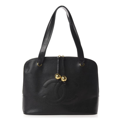 Chanel Caviar Large CC Shoulder Bag Black 1 of 12