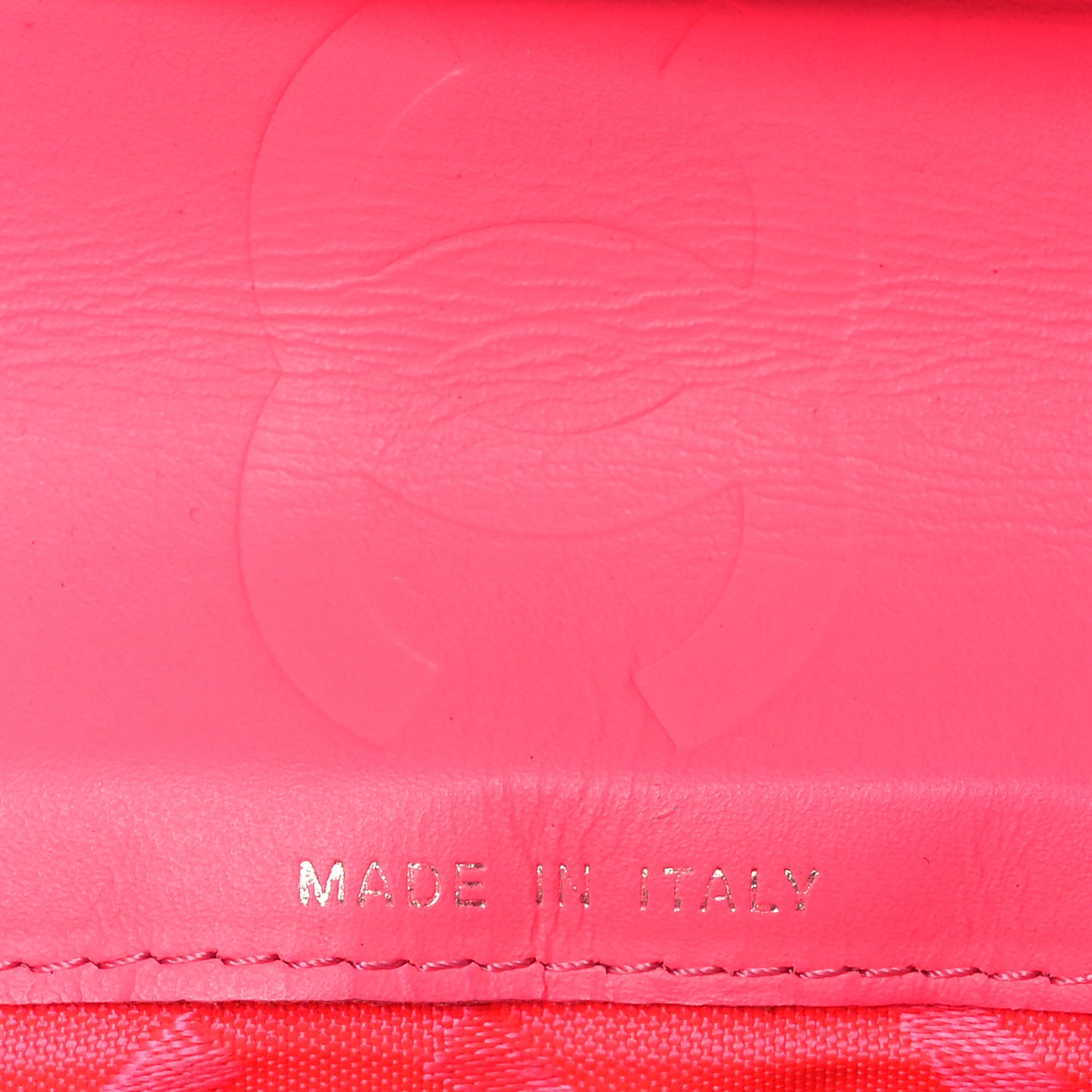 Calfskin Quilted Cambon Yen Wallet Black White