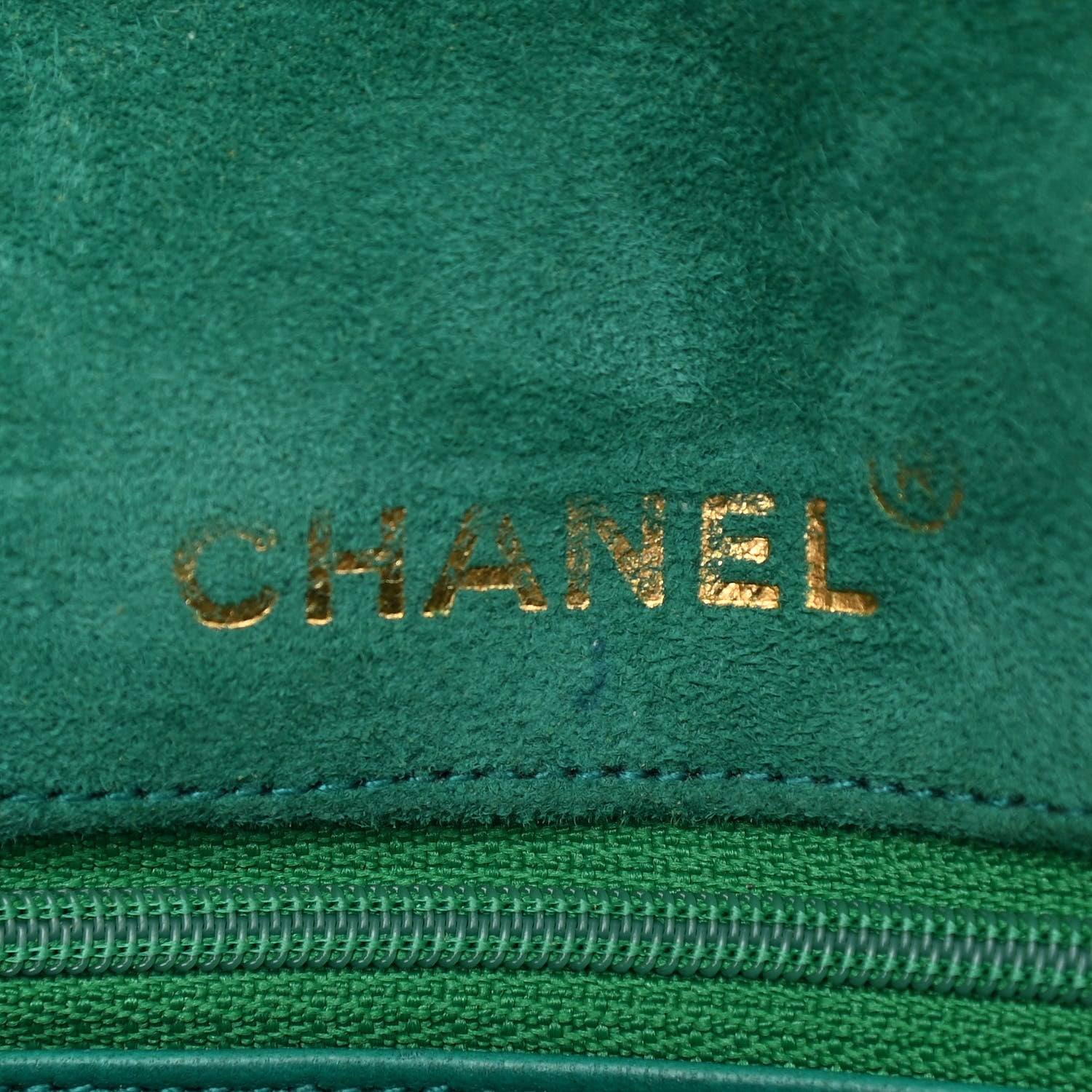 Chanel Suede Gripoix Quilted Flap Green 6 of 12
