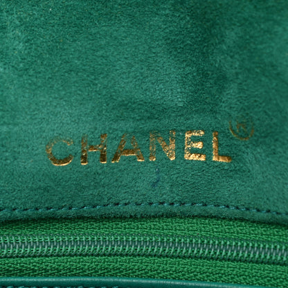 Chanel Suede Gripoix Quilted Flap Green 6 of 12