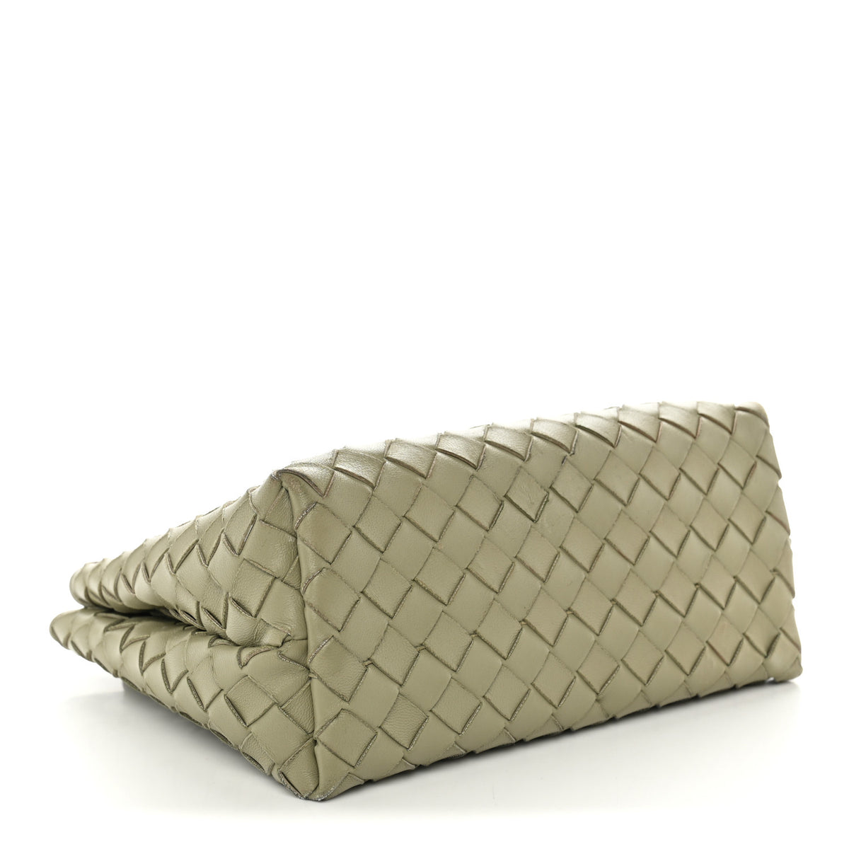 Nappa Intrecciato Small Andiamo Shoulder Bag Travertine