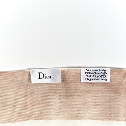 Christian Dior Silk Mitzah ABCDIOR "M" Scarf Pink 3 of 3