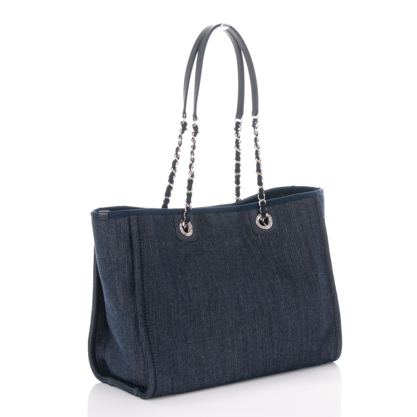 Canvas Small Deauville Tote Dark Blue