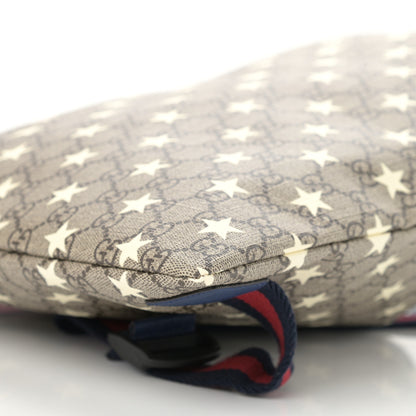 Gucci Soft GG Supreme Monogram Stars Childrens Drawstring Backpack Beige Ebony Yellow Royal 9 of 9