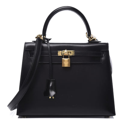 Hermes Box Kelly Sellier 25 Black 1 of 20