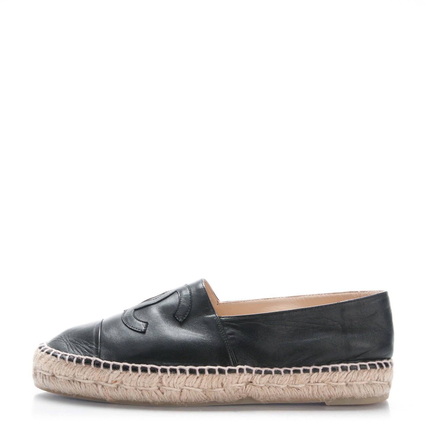 Lambskin CC Espadrilles 41 Black