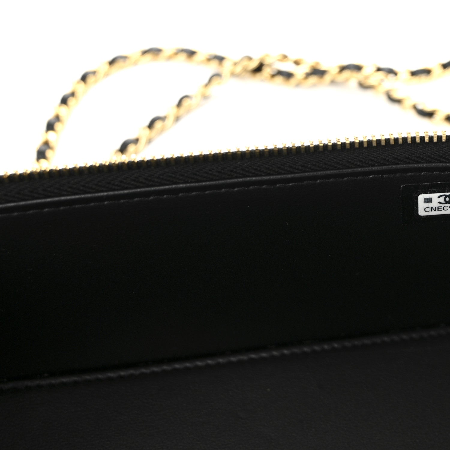 Chanel Caviar Quilted Polly Pocket East West Top Vanity With Chain Black 7 of 11