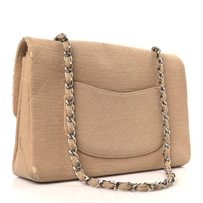 Chanel Jersey Quilted Medium Single Flap Beige 3 of 12