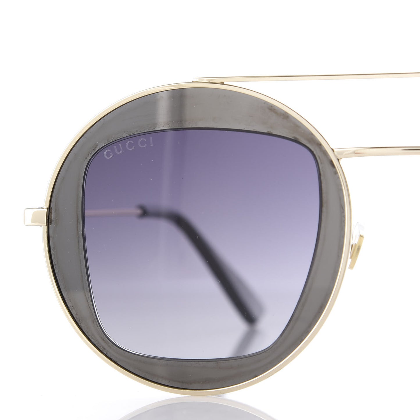 Round Frame Sylvie Web Sunglasses GG0105S Grey