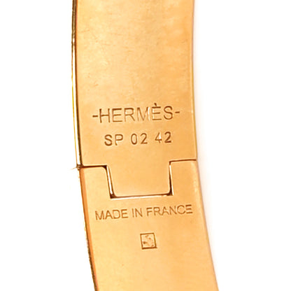 Hermes Enamel Narrow Clic Clac H Bracelet PM White 4 of 4