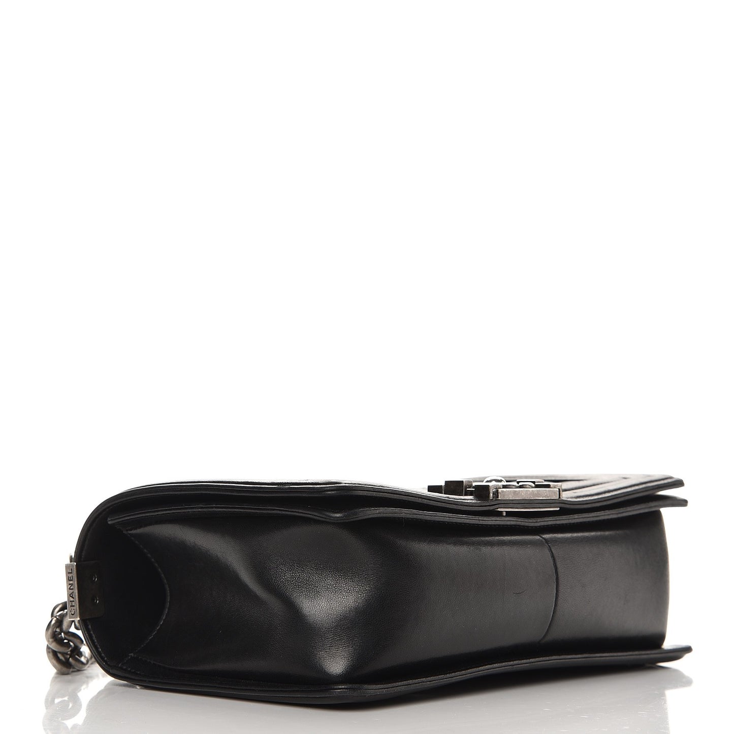 Lambskin Quilted Medium Boy Flap Black