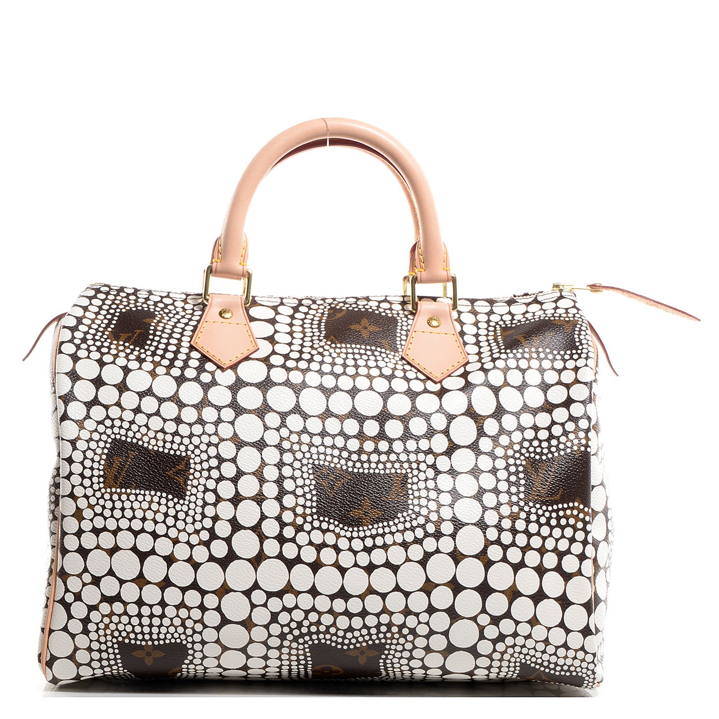 Monogram Kusama Town Speedy 30 White