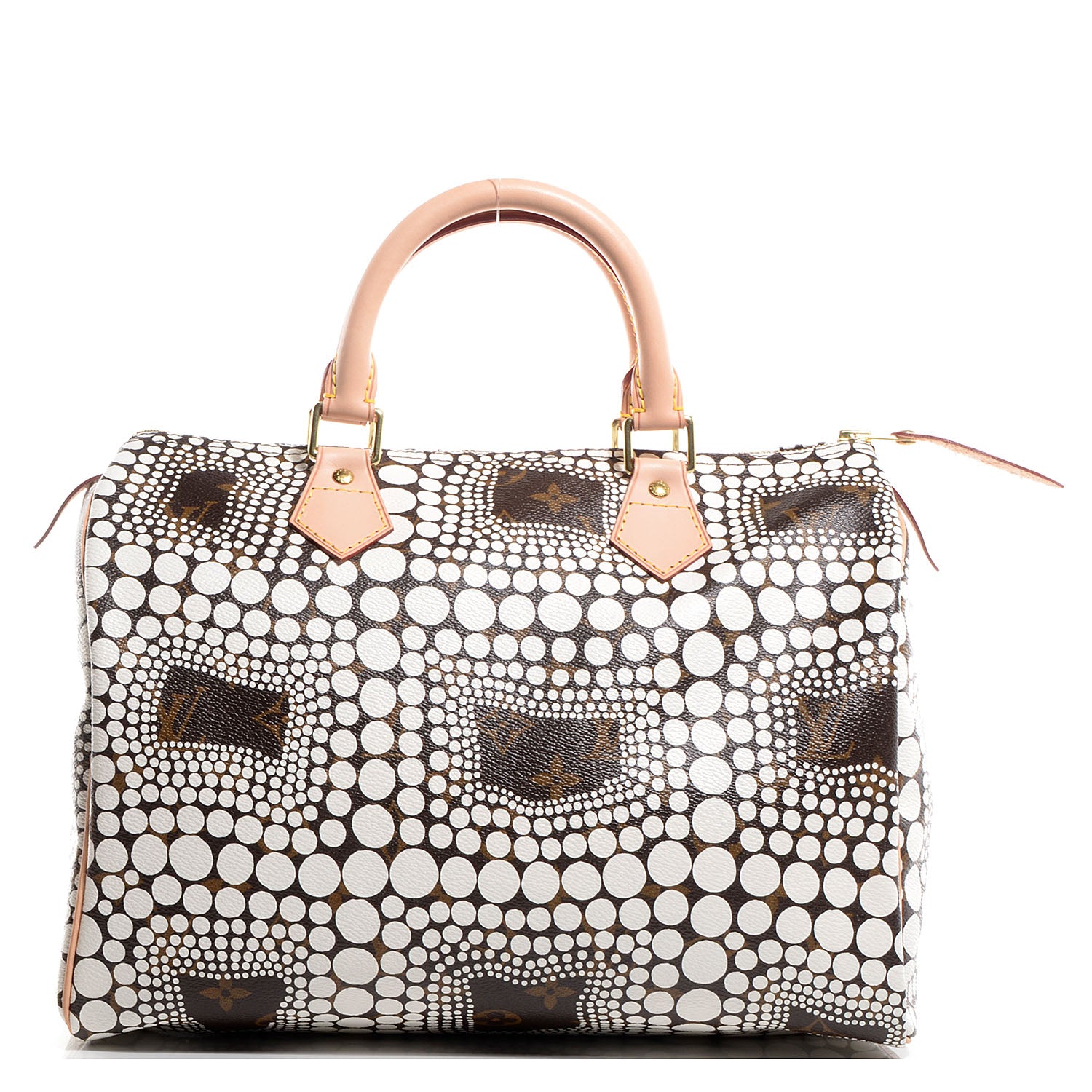 Louis Vuitton Monogram Kusama Town Speedy 30 White 1 of 7