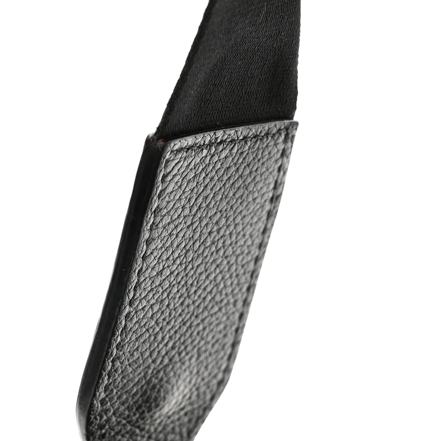 Grainy Calfskin Vintage Check Note Crossbody Bag Black