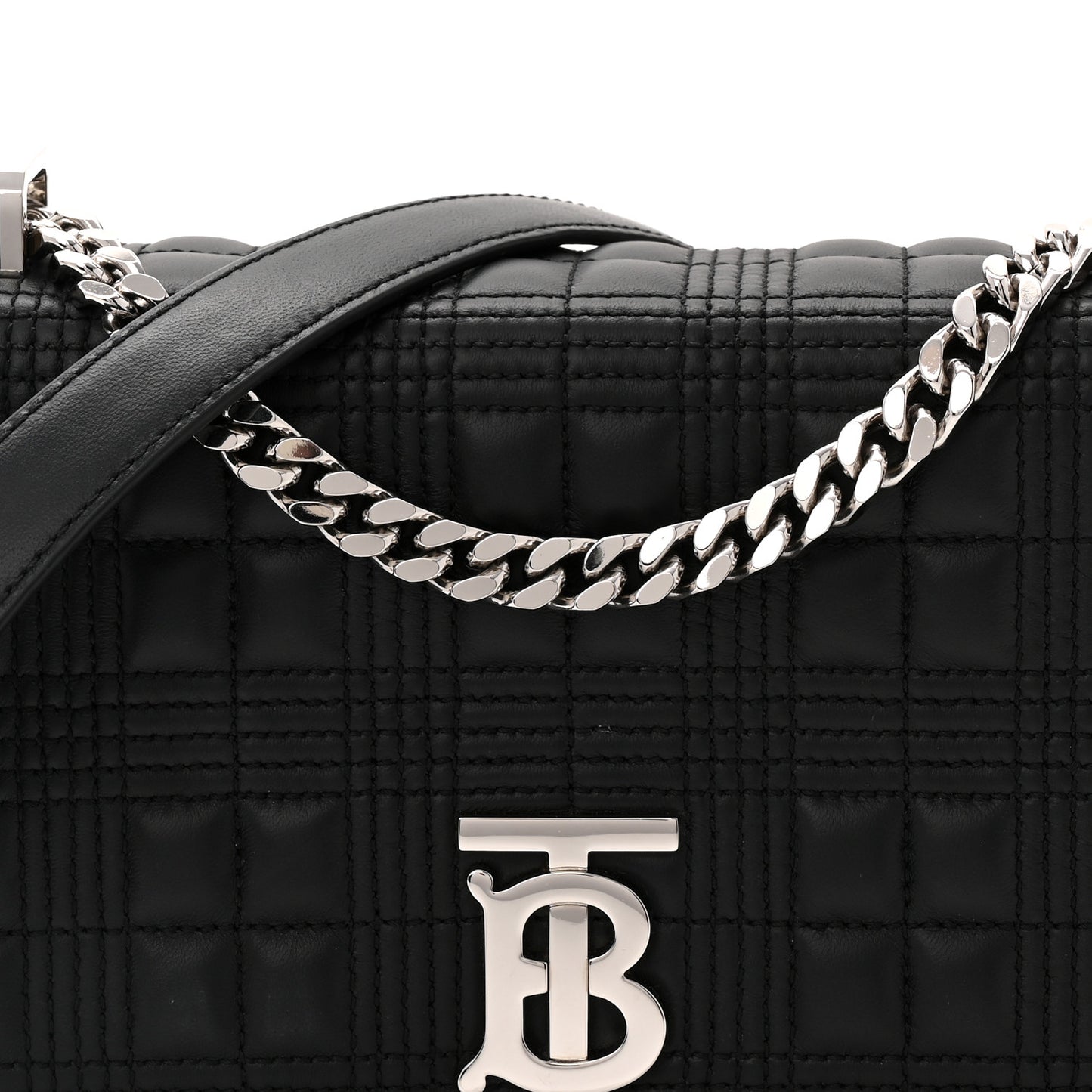 Lambskin Quilted Small Lola Bag Black