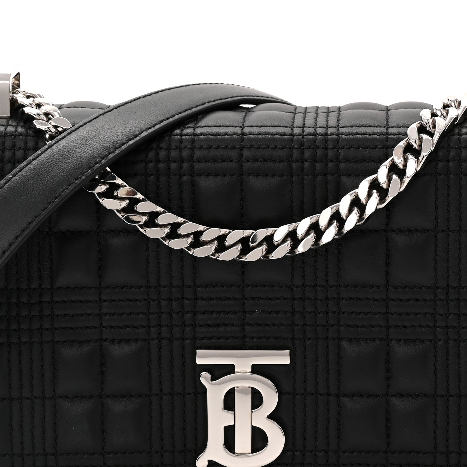 Burberry Lambskin Quilted Small Lola Bag Black 8 of 10