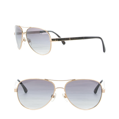 Chanel Aviator Sunglasses 4179 Gold 1 of 8