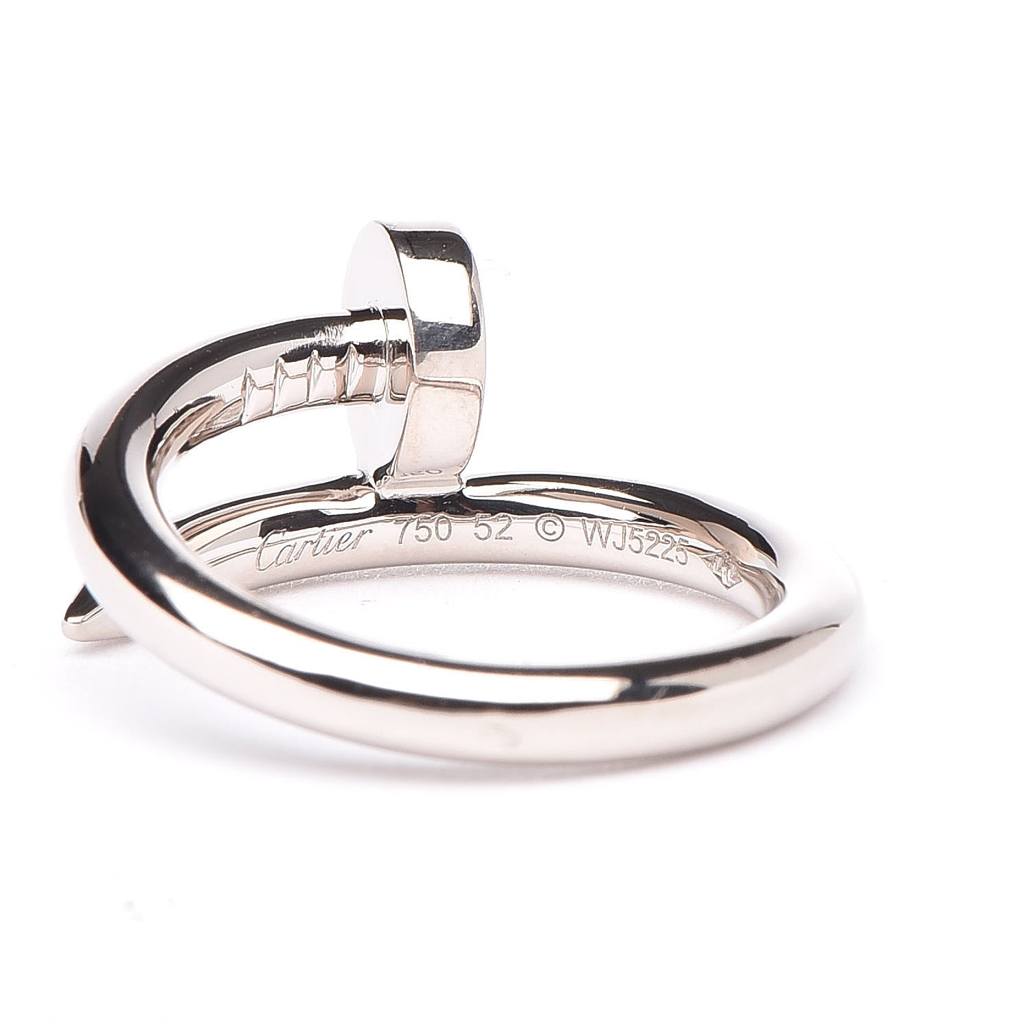 Cartier 18K White Gold Juste Un Clou Ring 52 6 2 of 5