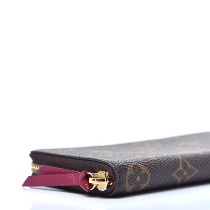 Louis Vuitton Monogram Clemence Wallet Fuchsia 7 of 9