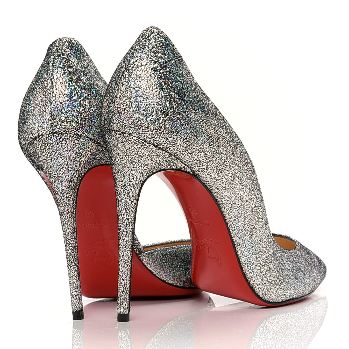 Nappa Mica Iriza 100 Pumps 39 Silver
