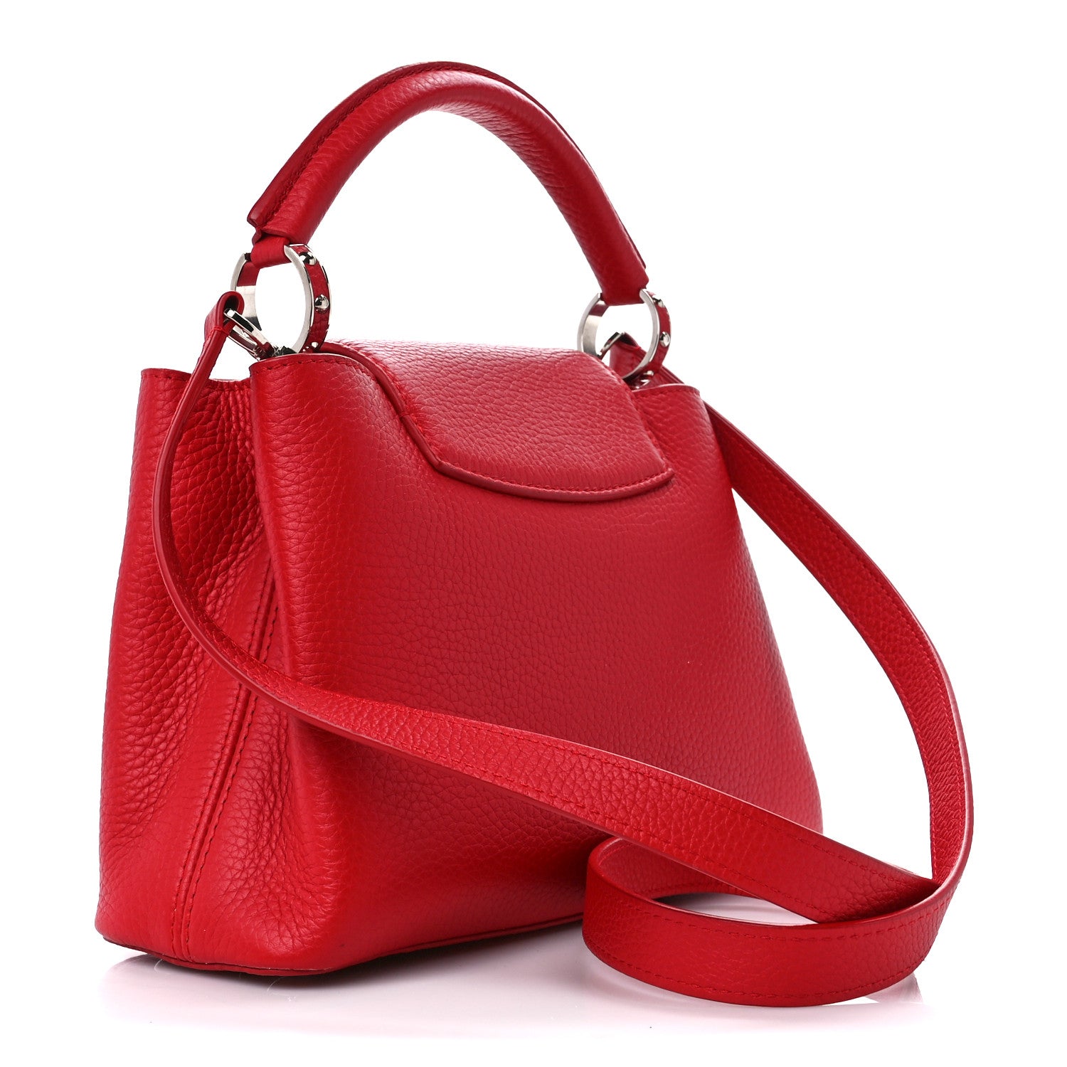 Louis Vuitton Taurillon Capucines BB Rubis 3 of 9