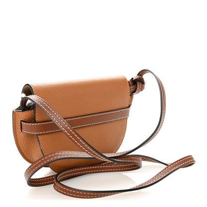 Loewe Grained Calfskin Mini Gate Crossbody Bag Caramel Pecan 3 of 9