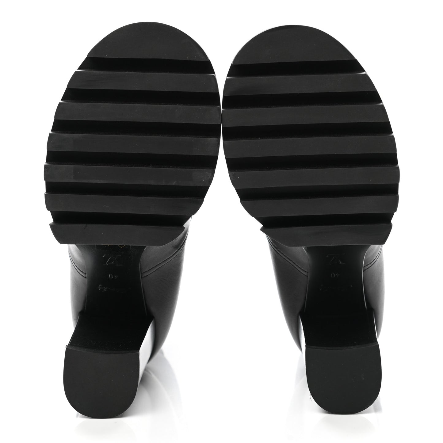 Calfskin Monogram Star Trail Ankle Boots 40 Black