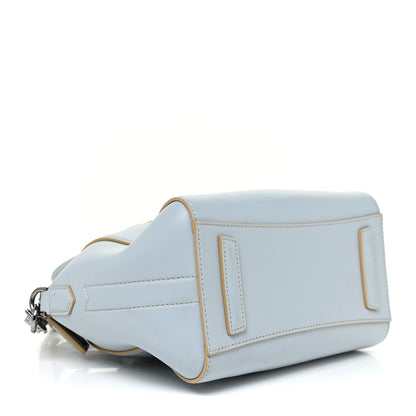 Givenchy Metallic Calfskin Mini Antigona Blue Silver 3 of 11