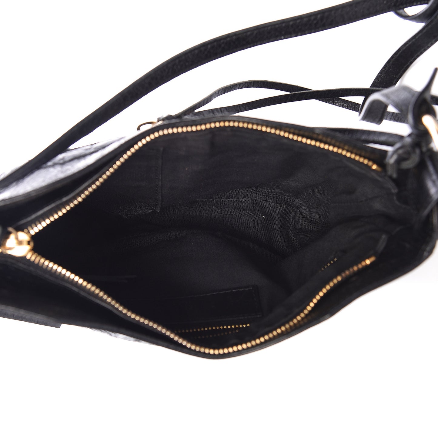 Agneau Classic Gold Hardware Hip Black
