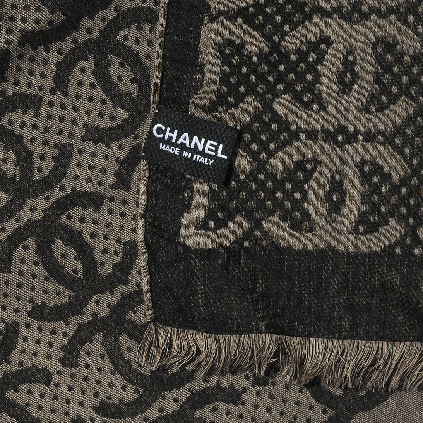 Cashmere Silk CC Logo Scarf